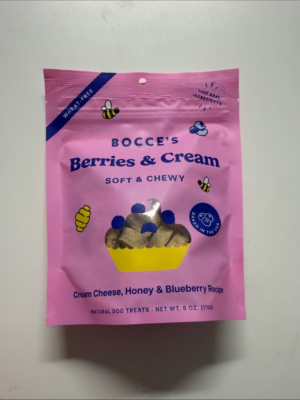 Berries & Cream Soft & Chewy Dog Treats - Pink